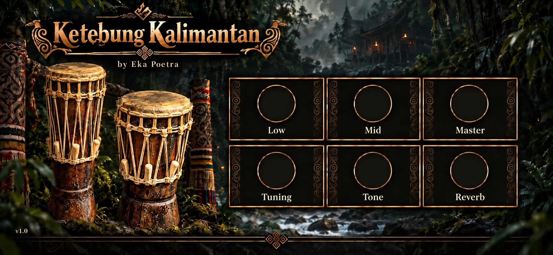Tampilan Ketebung Kalimantan di plugin Mystical Borneo