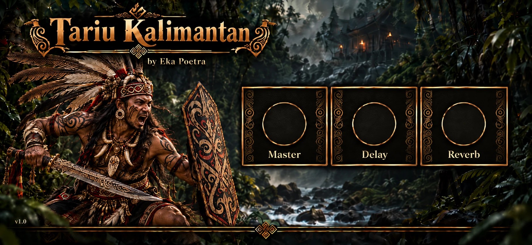 Tampilan Tariu Kalimantan di plugin Mystical Borneo